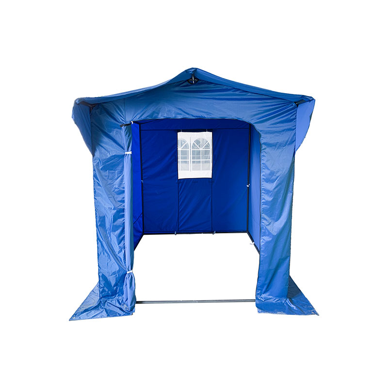Série dobrável de estrutura da tenda pro de 50 mm de alumínio + 4 laterais duplos PVC 520g/m² Tarpo para necessidades profissionais ou uso diário azul