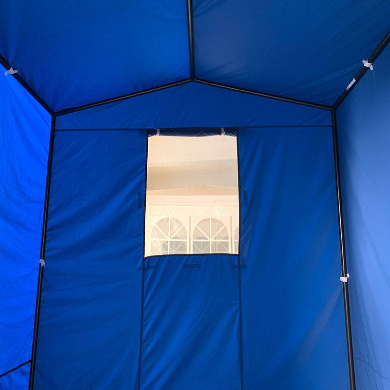Série dobrável de estrutura da tenda pro de 50 mm de alumínio + 4 laterais duplos PVC 520g/m² Tarpo para necessidades profissionais ou uso diário azul